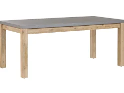 Beliani Poytaryhma 6-Istuttava - Poyta Ja 2 Penkkia Harmaa Ostuni Online