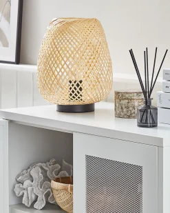 Beliani Poytavalaisin Bambu Vaalea Puu Bomu Outlet