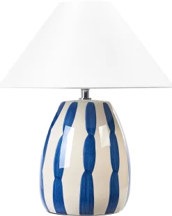 Beliani Poytavalaisin Keraaminen Vaalea Beige/Sininen Luchetti Store