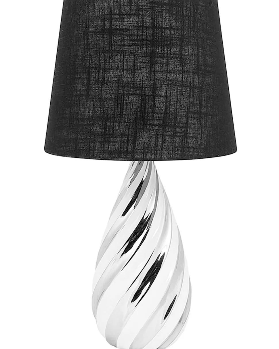 Beliani Poytavalaisin Keraaminen Hopea/Valkoinen Visela Online