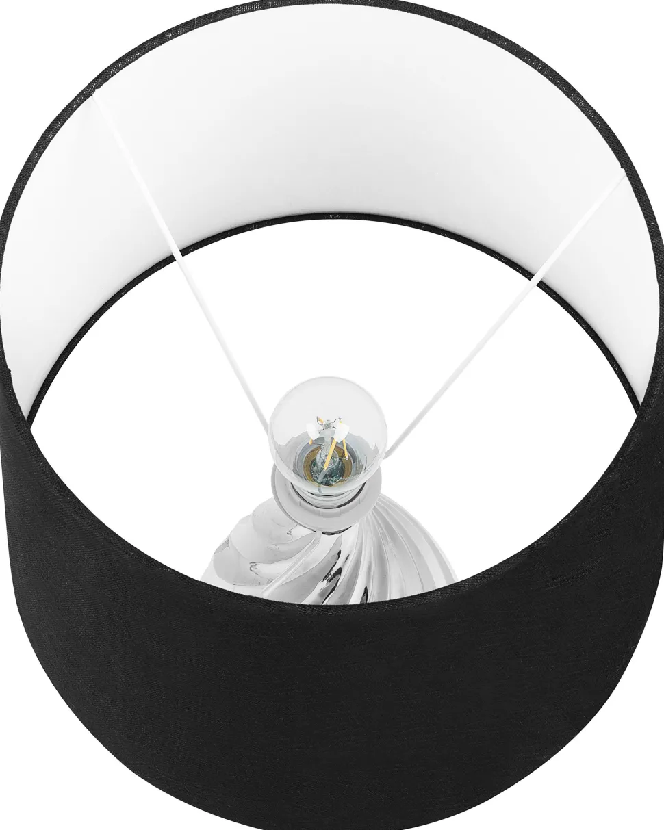 Beliani Poytavalaisin Keraaminen Hopea/Valkoinen Visela Online