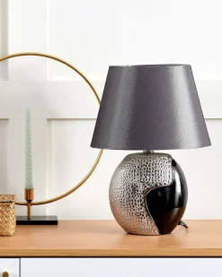 Beliani Poytavalaisin Keraaminen Hopea/Musta Argun Sale