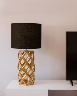 Beliani Poytavalaisin Keraaminen Musta/Kulta Selja Shop