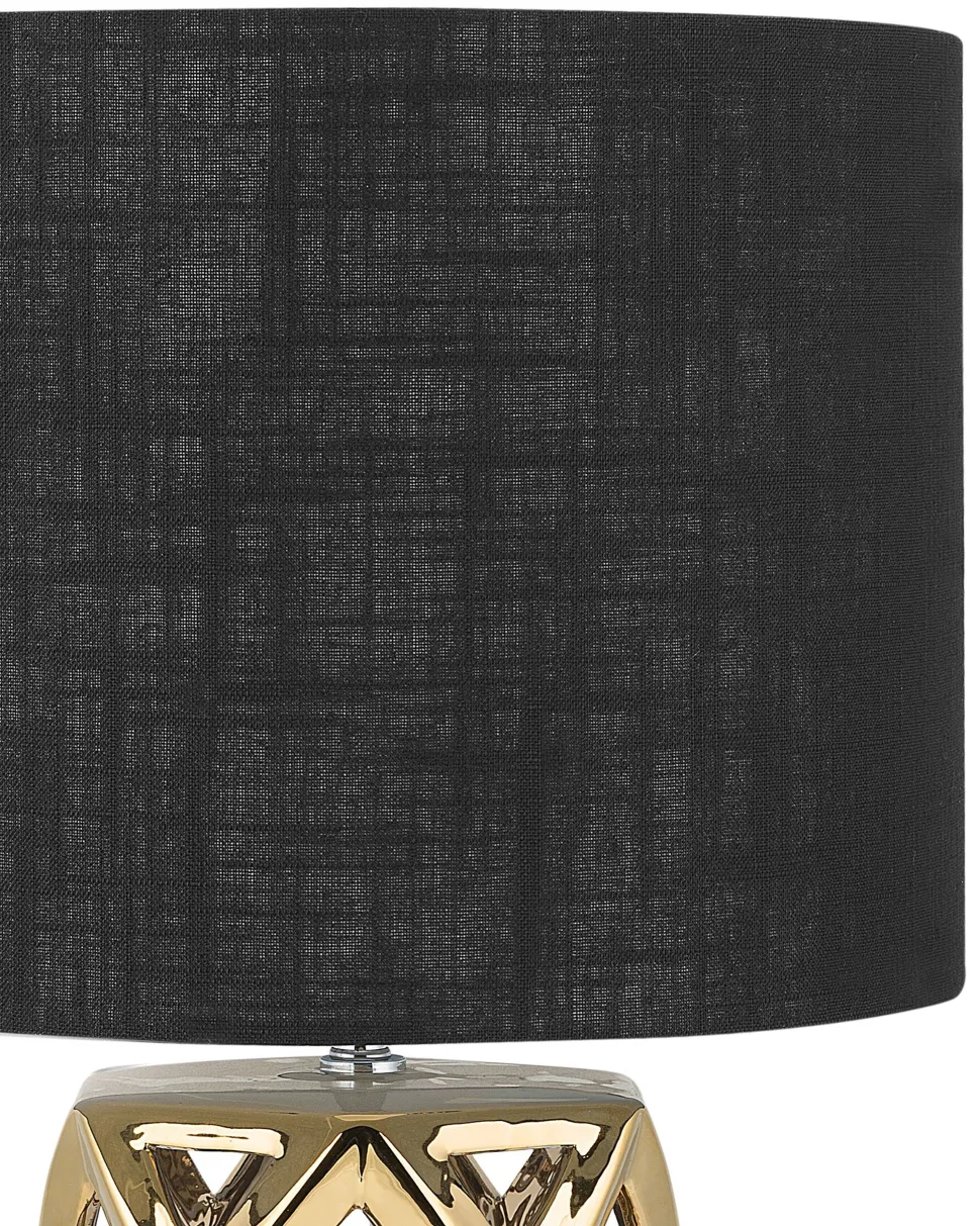 Beliani Poytavalaisin Keraaminen Musta/Kulta Selja Shop