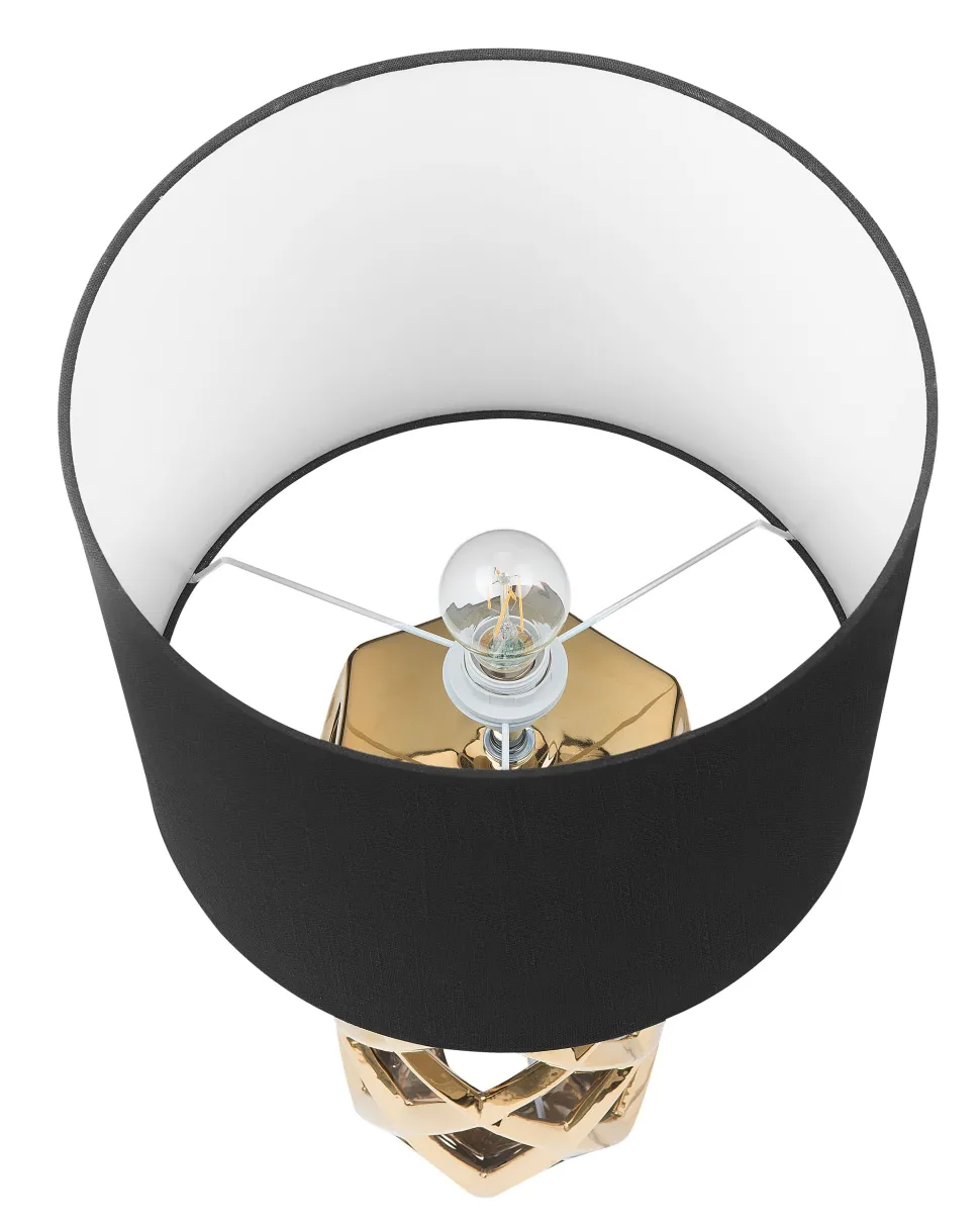 Beliani Poytavalaisin Keraaminen Musta/Kulta Selja Shop