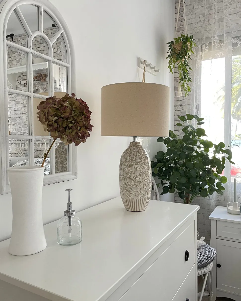 Beliani Poytavalaisin Keraaminen Beige Salza New