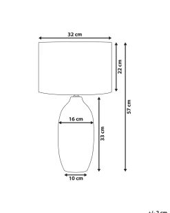 Beliani Poytavalaisin Keraaminen Beige Salza New