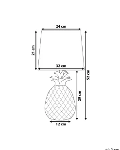 Beliani Poytavalaisin Keraaminen Hopea Pineapple Cheap