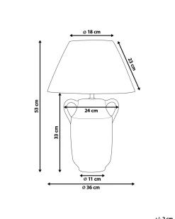 Beliani Poytavalaisin Keraaminen Vihrea/Valkoinen Limones Discount