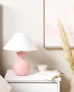 Beliani Poytavalaisin Keraaminen Vaaleanpunainen Ferry Best Sale