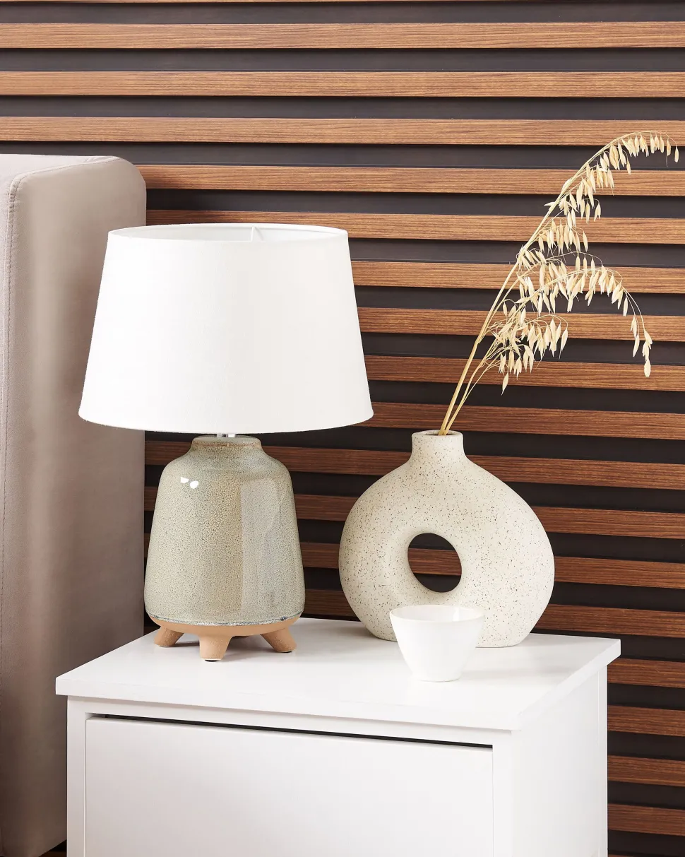 Beliani Poytavalaisin Keraaminen Harmaa Fajardo New