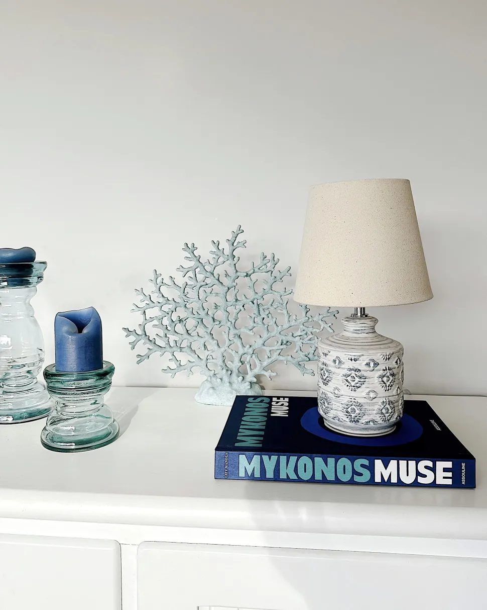 Beliani Poytavalaisin Keraaminen Beige Rosanna Fashion