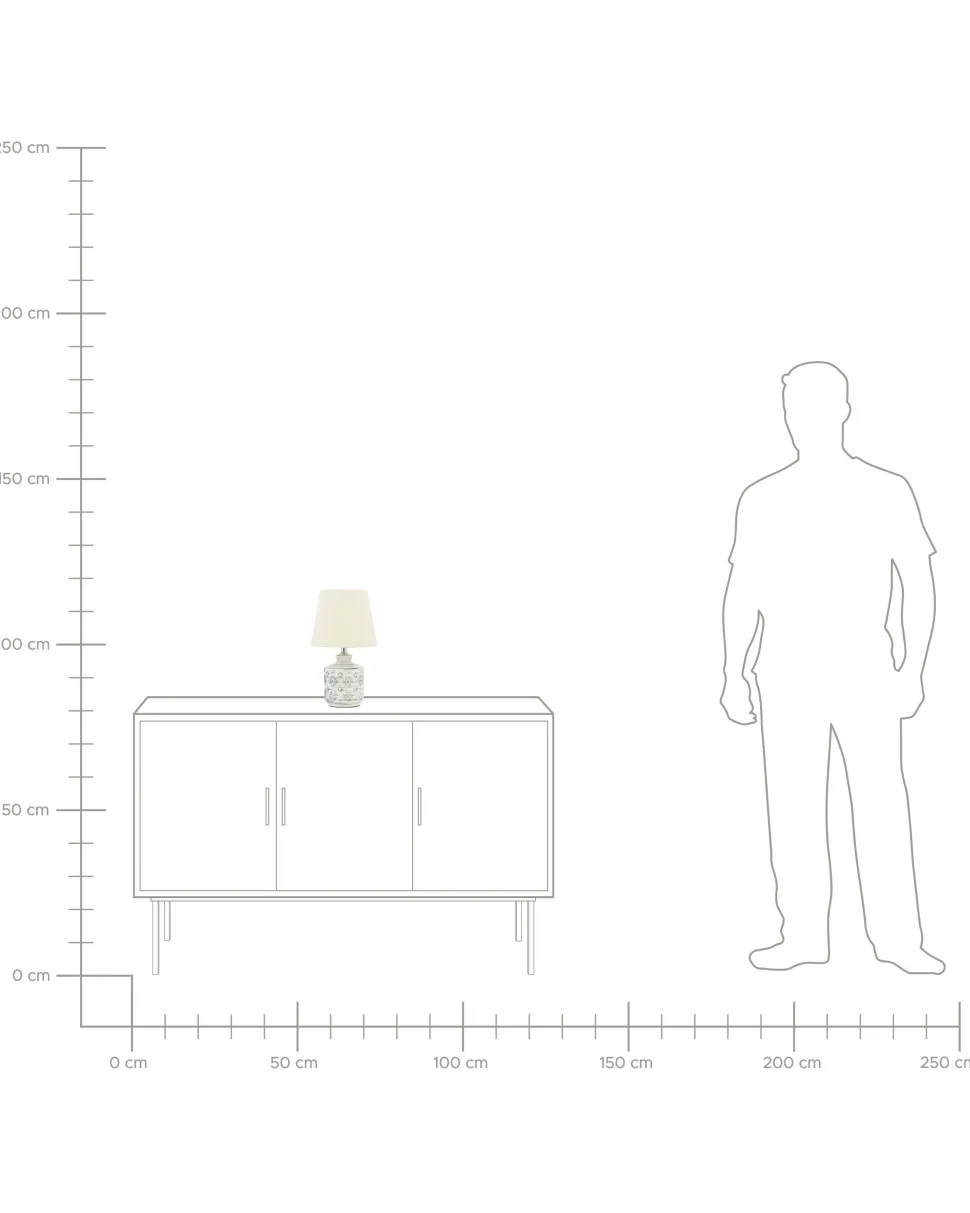 Beliani Poytavalaisin Keraaminen Beige Rosanna Fashion