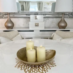 Beliani Poytavalaisin Keraaminen Kulta Salla Fashion