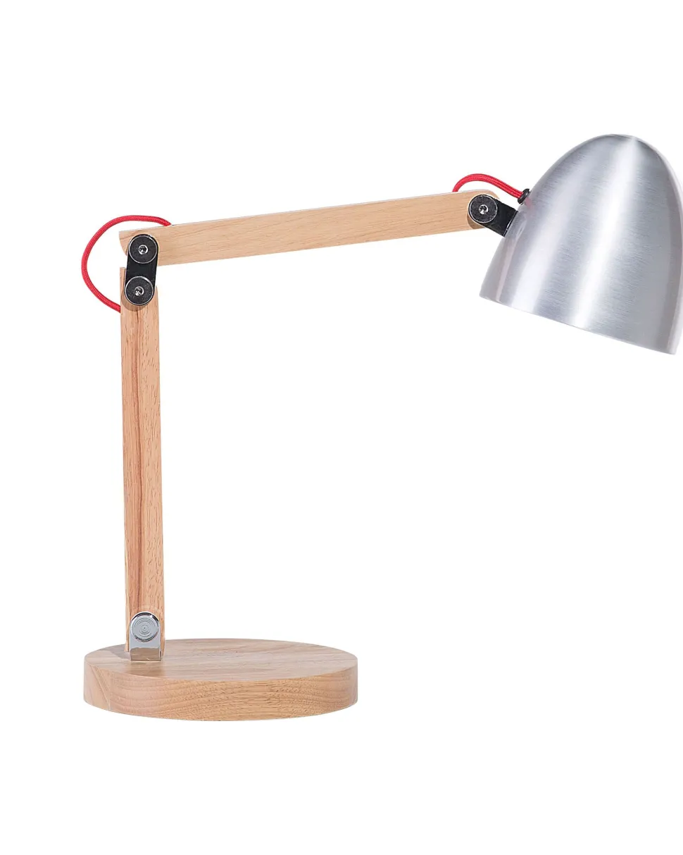 Beliani Poytavalaisin Kumipuu Hopea/Vaalea Puu Veleka Store