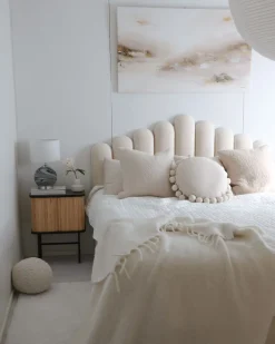 Beliani Poytavalaisin Lasi Valkoinen Uele Shop