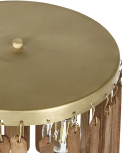 Beliani Poytavalaisin Mangopuu Tumma Puu/Messinki Sabari Discount