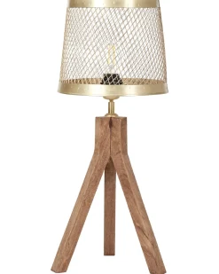 Beliani Poytavalaisin Mangopuu Tumma Puu/Messinki Beki Fashion