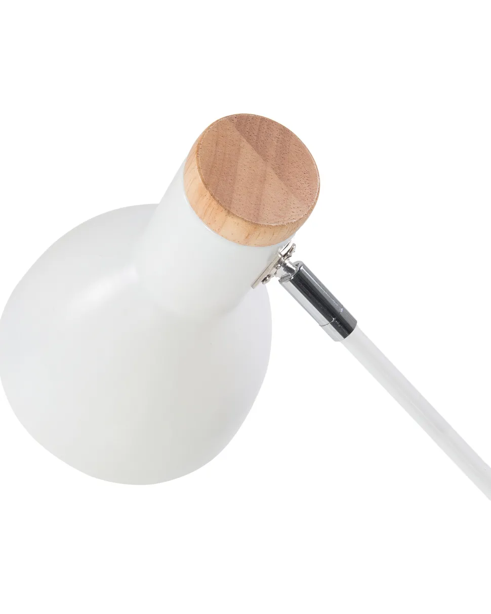 Beliani Poytavalaisin Metalli Valkoinen/Vaalea Puu Peckos New