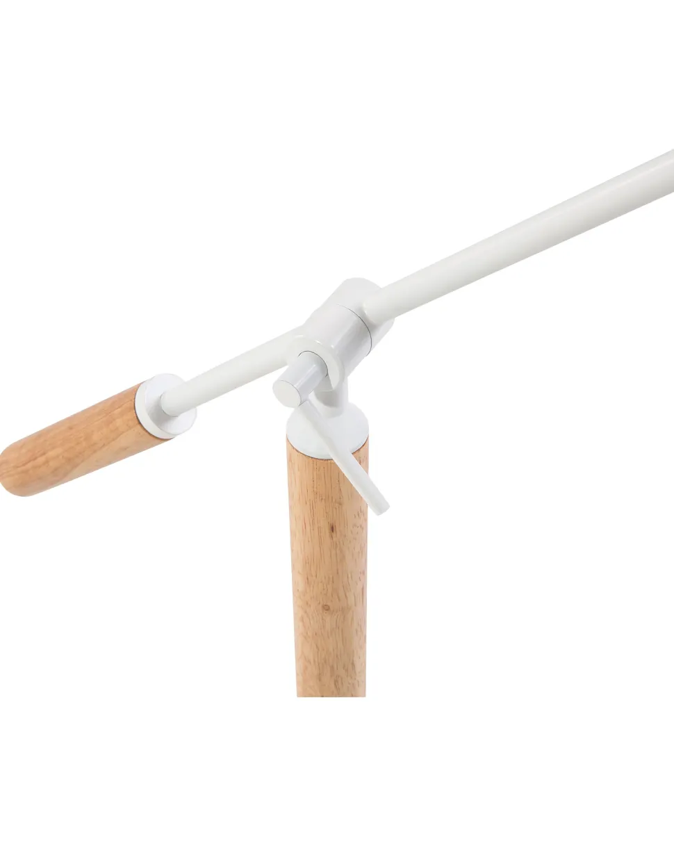 Beliani Poytavalaisin Metalli Valkoinen/Vaalea Puu Peckos New