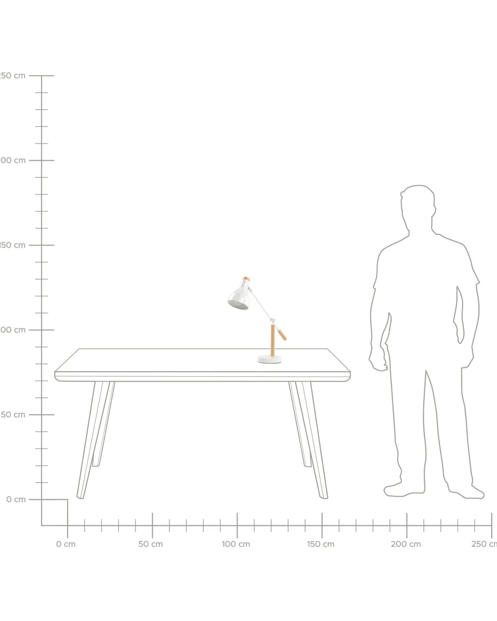 Beliani Poytavalaisin Metalli Valkoinen/Vaalea Puu Peckos New