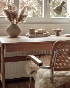 Beliani Poytavalaisin Metalli Valkoinen/Vaalea Puu Peckos New