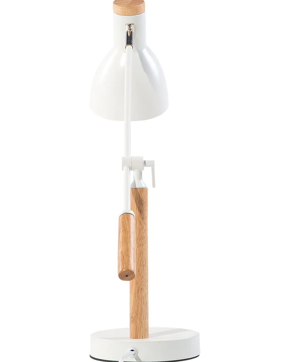 Beliani Poytavalaisin Metalli Valkoinen/Vaalea Puu Peckos New