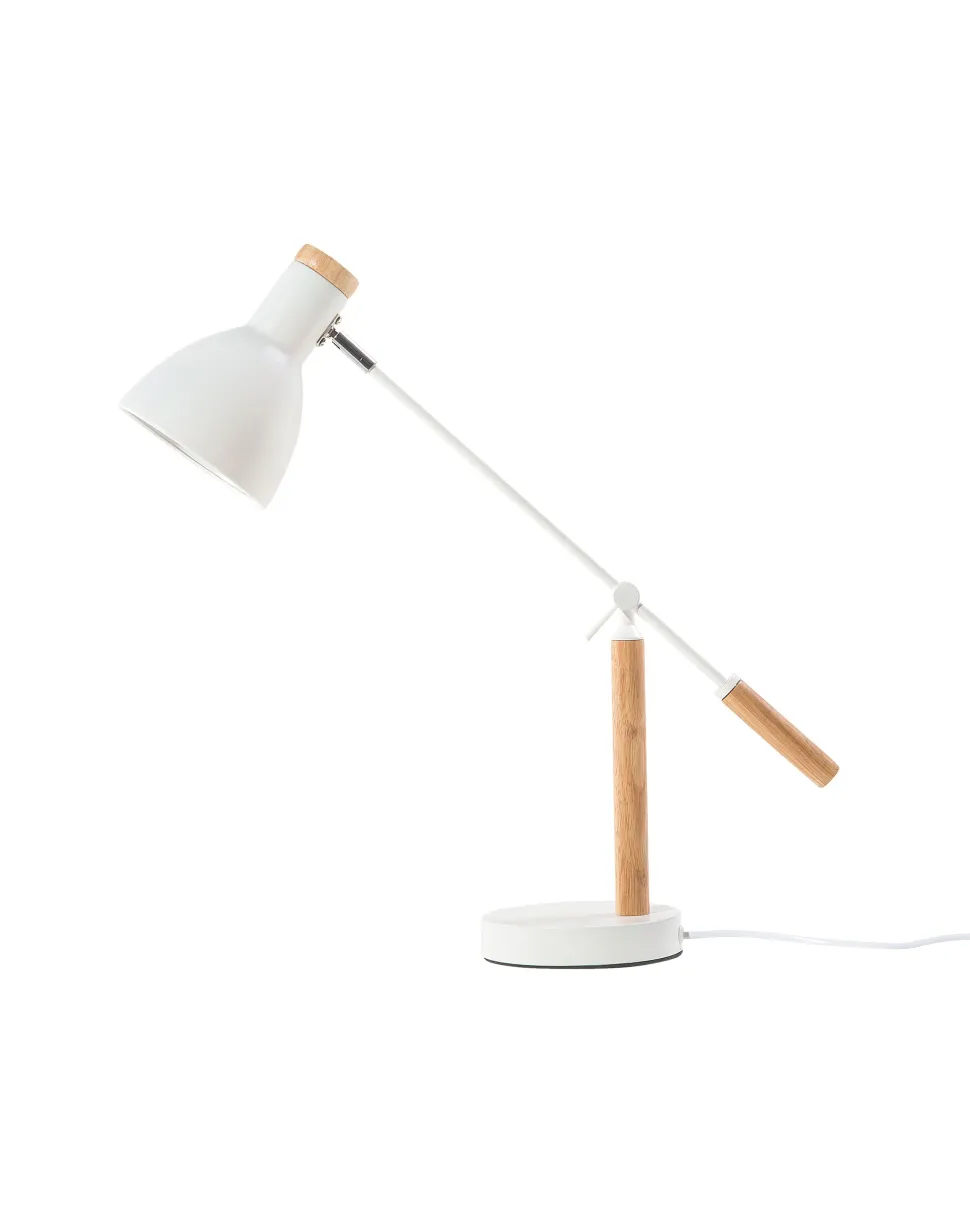 Beliani Poytavalaisin Metalli Valkoinen/Vaalea Puu Peckos New