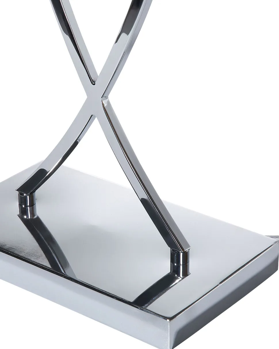 Beliani Poytavalaisin Metalli Valkoinen/Hopea Yasuni Shop