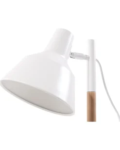 Beliani Poytavalaisin Metalli Valkoinen/Vaalea Puu Aldan Store