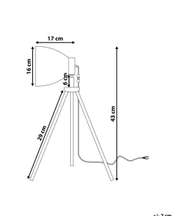 Beliani Poytavalaisin Metalli Valkoinen Tamega Discount