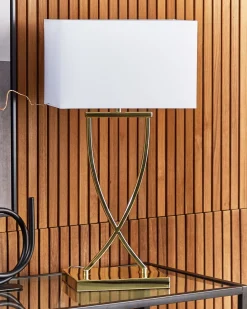 Beliani Poytavalaisin Metalli Valkoinen/Kulta Yasuni Flash Sale