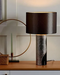 Beliani Poytavalaisin Posliini Musta/Hopea Aiken Fashion