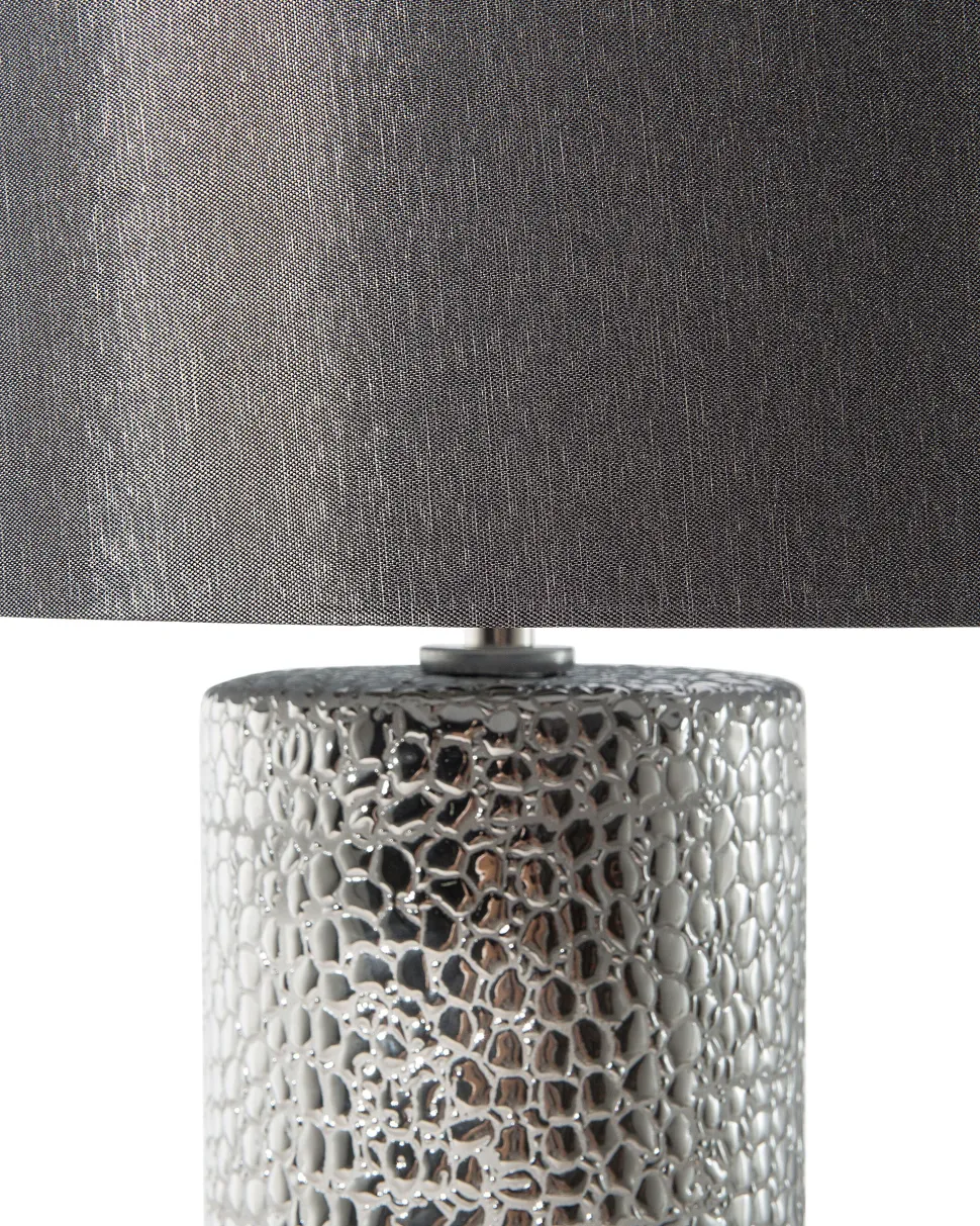 Beliani Poytavalaisin Posliini Musta/Hopea Aiken Fashion