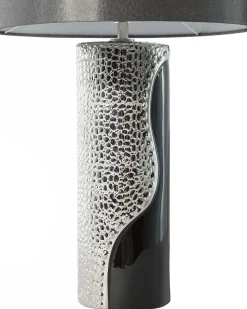 Beliani Poytavalaisin Posliini Musta/Hopea Aiken Fashion