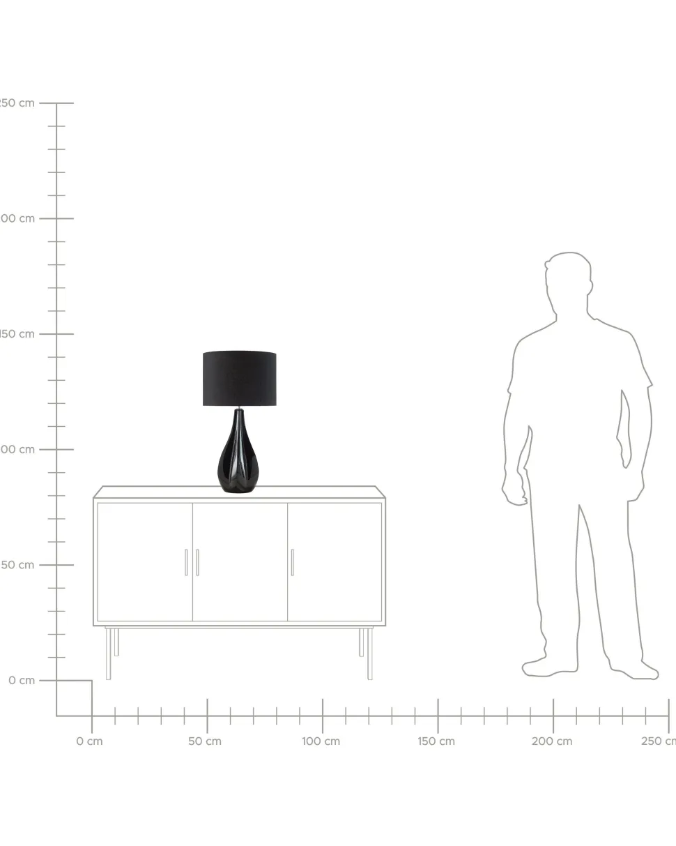Beliani Poytavalaisin Posliini Musta Santee Cheap