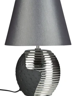 Beliani Poytavalaisin Posliini Musta/Hopea Esla Hot