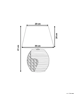 Beliani Poytavalaisin Posliini Musta/Hopea Esla Hot