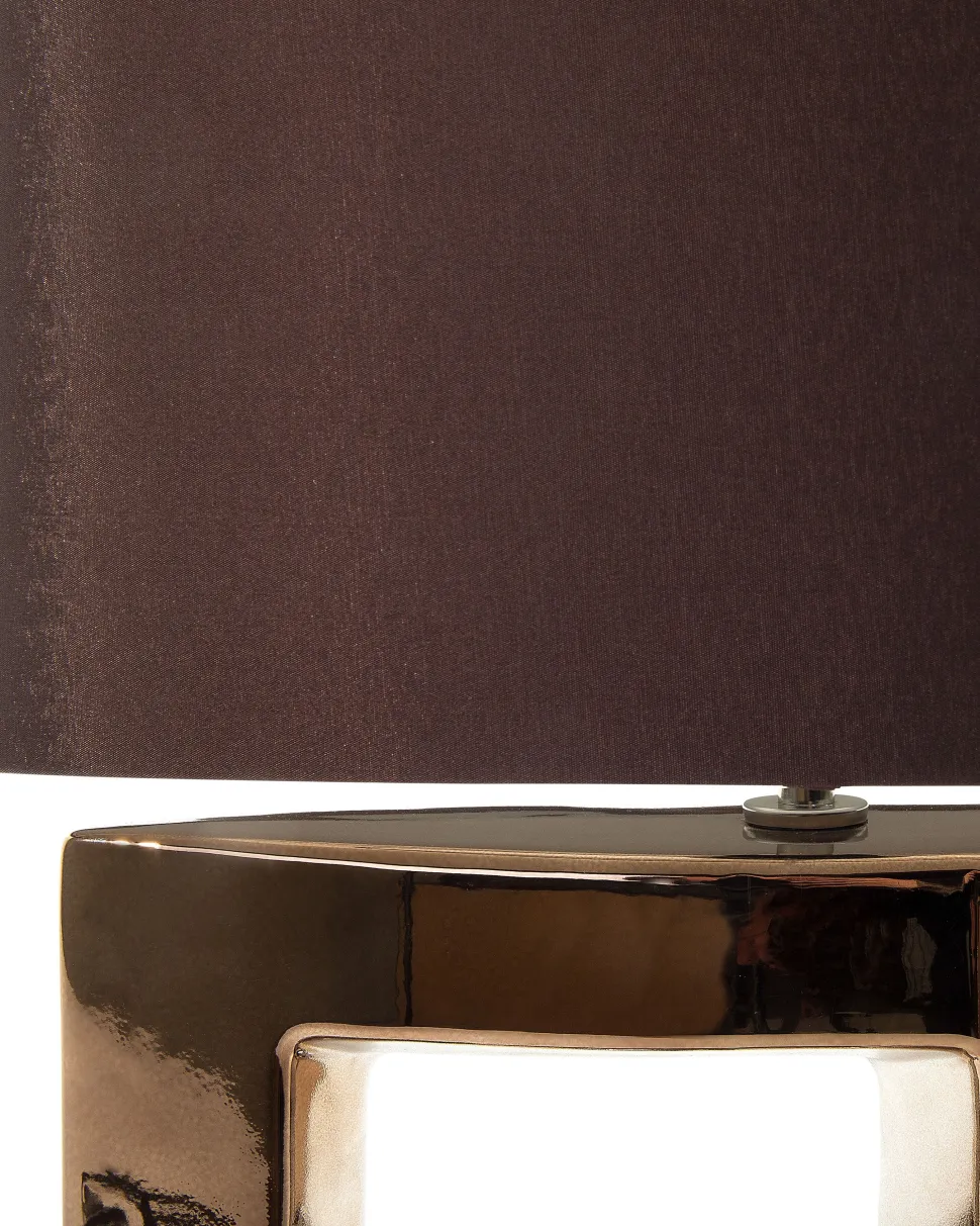 Beliani Poytavalaisin Posliini Ruskea Duero Hot