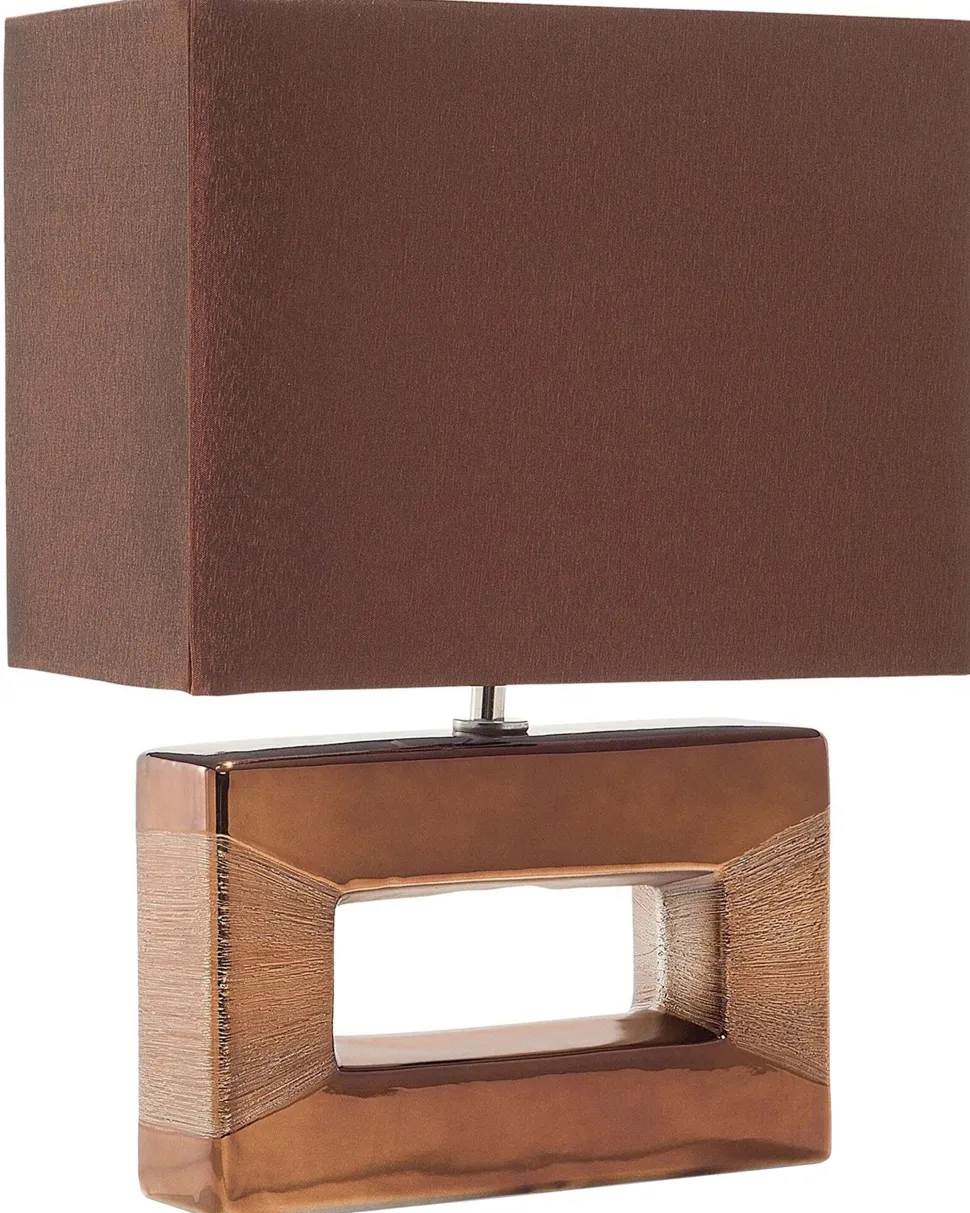 Beliani Poytavalaisin Posliini Ruskea Onyx Store