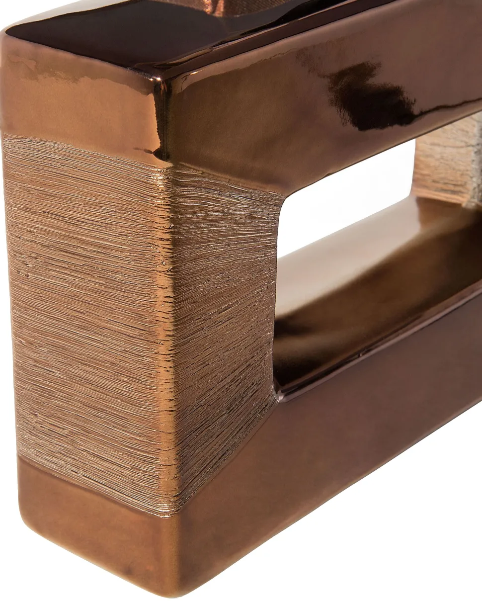 Beliani Poytavalaisin Posliini Ruskea Onyx Store