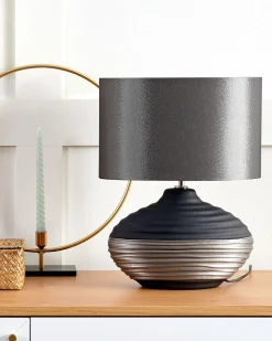 Beliani Poytavalaisin Posliini Tummanharmaa Lima Best Sale