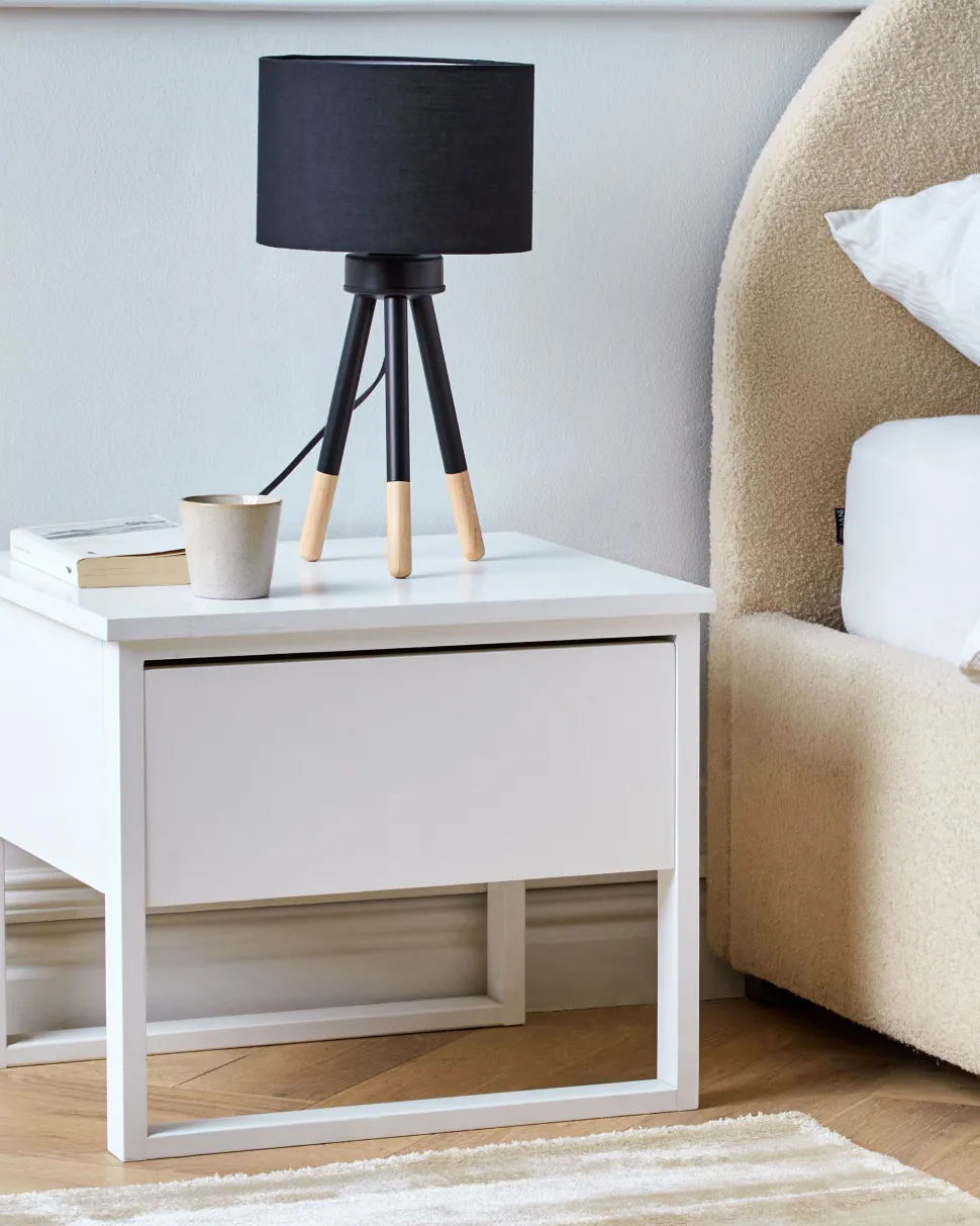 Beliani Poytavalaisin Saarni Musta 2 Kpl Tobol Sale