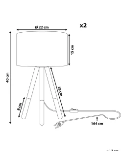 Beliani Poytavalaisin Saarni Musta 2 Kpl Tobol Sale