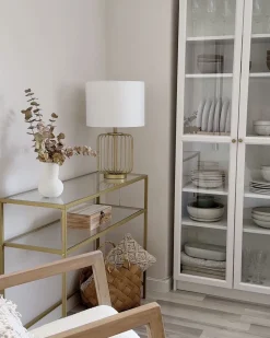 Beliani Poytavalaisin Teras Valkoinen/Kulta Thouet Online