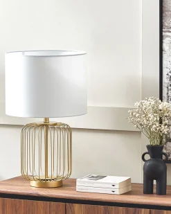 Beliani Poytavalaisin Teras Valkoinen/Kulta Thouet Online