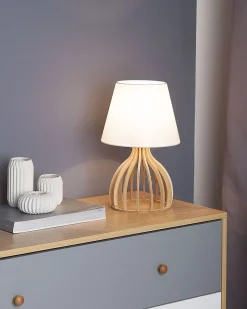 Beliani Poytavalaisin Valkoinen/Vaalea Puu Agueda Clearance