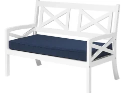 Beliani Puinen Istuinryhma Puutarhaan Sininen Baltic Best Sale