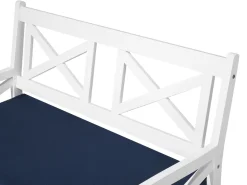 Beliani Puinen Istuinryhma Puutarhaan Sininen Baltic Best Sale