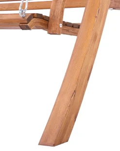 Beliani Puinen Pihakeinu Katoksella Beige Andria Best Sale